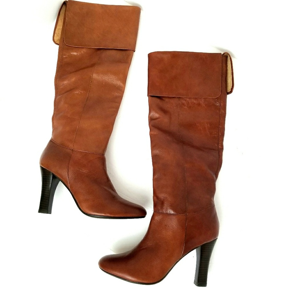 Steve Madden Brown Knee High Leather Heidii Boots
